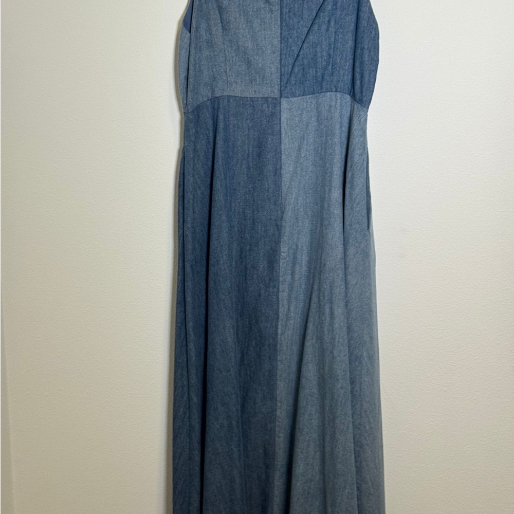 Mustard Seed Blue Denim Maxi Dress